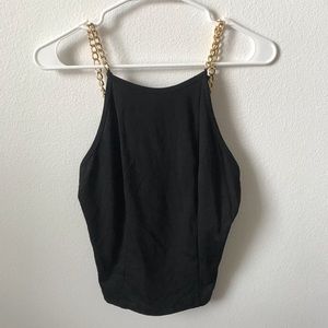 UO Eva Chain Strap Tank (Black)